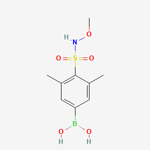 molecular formula C9H14BNO5S B1434218 (4-(N-甲氧基磺酰基)-3,5-二甲苯基)硼酸 CAS No. 1704069-09-9