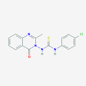 1-(4-Chlorophenyl)-3-(2-methyl-4-oxo-quinazolin-3-yl)thiourea