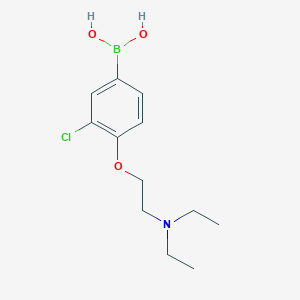 B1434222 (3-Chloro-4-(2-(diethylamino)ethoxy)phenyl)boronic acid CAS No. 1704080-93-2