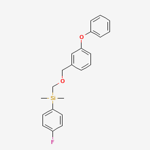 Silane, (4-fluorophenyl)dimethyl(((3-phenoxyphenyl)methoxy)methyl)-