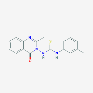 Thiourea, N-(2-methyl-4-oxo-3(4H)-quinazolinyl)-N'-(3-methylphenyl)-