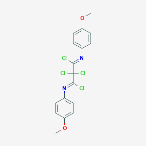 (1Z,3Z)-2,2-Dichloro-N~1~,N~3~-bis(4-methoxyphenyl)propanebis(imidoyl) dichloride