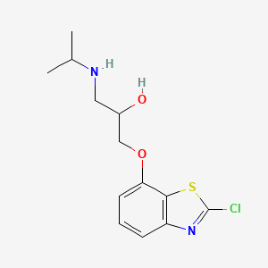 1-[(2-Chloro-1,3-benzothiazol-7-yl)oxy]-3-[(propan-2-yl)amino]propan-2-ol