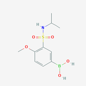 molecular formula C10H16BNO5S B1434237 (3-(N-异丙基磺酰基)-4-甲氧苯基)硼酸 CAS No. 874459-65-1