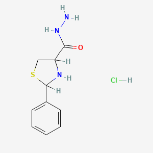 2-Phenylthiazolidine-4-carboxylic acid hydrazide hydrochloride