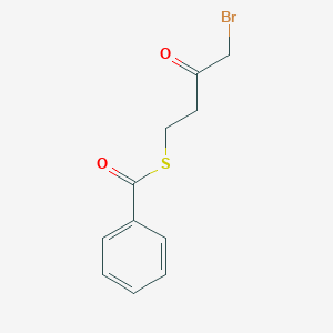 Benzenecarbothioic acid, S-(4-bromo-3-oxobutyl) ester