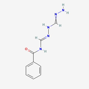 N-[(E)-(methanehydrazonoylhydrazinylidene)methyl]benzamide