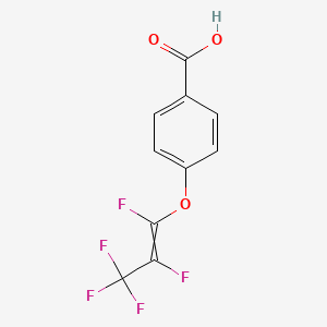 molecular formula C10H5F5O3 B14342464 4-[(1,2,3,3,3-Pentafluoroprop-1-en-1-yl)oxy]benzoic acid CAS No. 96210-33-2