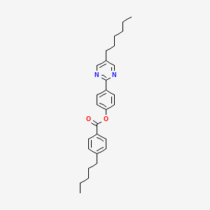 4-(5-Hexylpyrimidin-2-YL)phenyl 4-pentylbenzoate