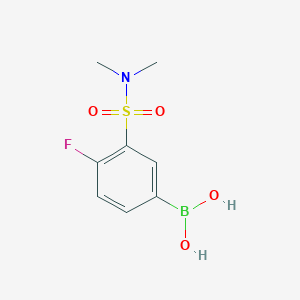 molecular formula C8H11BFNO4S B1434249 (3-(N,N-dimethylsulfamoyl)-4-fluorophenyl)boronic acid CAS No. 1704121-57-2