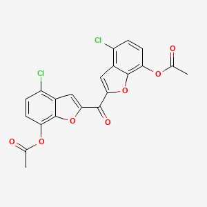 Carbonylbis(4-chloro-1-benzofuran-2,7-diyl) diacetate