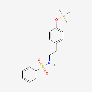 N-(2-{4-[(Trimethylsilyl)oxy]phenyl}ethyl)benzenesulfonamide