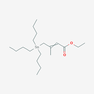 Ethyl 3-methyl-4-(tributylstannyl)but-2-enoate