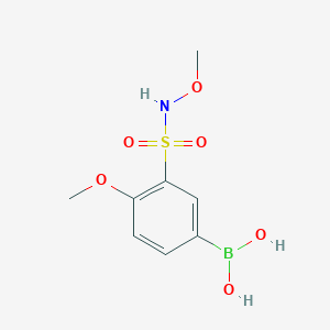 molecular formula C8H12BNO6S B1434257 (4-methoxy-3-(N-methoxysulfamoyl)phenyl)boronic acid CAS No. 1704095-83-9