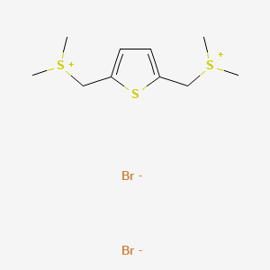 molecular formula C10H18Br2S3 B14342593 [Thiene-2,5-diylbis(methylene)]bis(dimethylsulfanium) dibromide CAS No. 104108-98-7