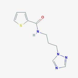 N-[3-(1,2,4-triazol-1-yl)propyl]thiophene-2-carboxamide