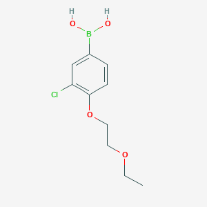 molecular formula C10H14BClO4 B1434271 (3-氯-4-(2-乙氧基乙氧基)苯基)硼酸 CAS No. 279261-91-5