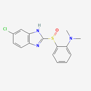 2-(6-Chloro-1H-benzimidazole-2-sulfinyl)-N,N-dimethylaniline