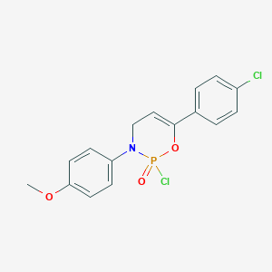 2-chloro-6-(4-chlorophenyl)-3-(4-methoxyphenyl)-4H-1,3,2lambda5-oxazaphosphinine 2-oxide