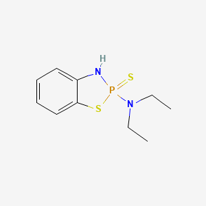 2-(Diethylamino)-2,3-dihydro-1,3,2lambda~5~-benzothiazaphosphole-2-thione