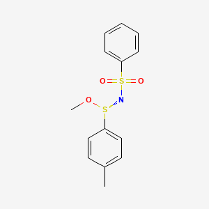 Methyl N-(benzenesulfonyl)-4-methylbenzene-1-sulfinimidate