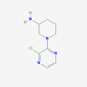 molecular formula C9H13ClN4 B1434301 1-(3-Chloropyrazin-2-yl)piperidin-3-amine CAS No. 1936555-07-5