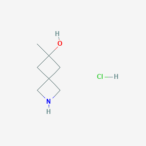 B1434302 6-Methyl-2-azaspiro[3.3]heptan-6-ol hydrochloride CAS No. 1638765-02-2