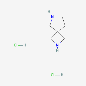 molecular formula C6H14Cl2N2 B1434305 2,6-二氮杂螺[3.4]辛烷二盐酸盐 CAS No. 1630906-93-2