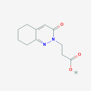 B1434310 3-(3-oxo-5,6,7,8-tetrahydrocinnolin-2(3H)-yl)propanoic acid CAS No. 1558132-45-8