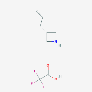 molecular formula C8H12F3NO2 B1434316 3-(Prop-2-en-1-yl)azetidine; trifluoroacetic acid CAS No. 1630906-83-0