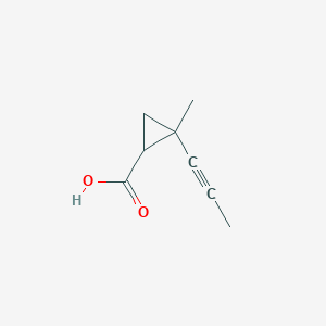 2-Methyl-2-(prop-1-yn-1-yl)cyclopropane-1-carboxylic acid