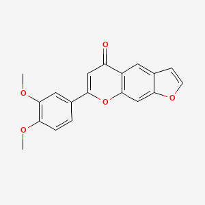 7-(3,4-Dimethoxyphenyl)-5H-furo[3,2-g][1]benzopyran-5-one