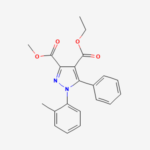 1h-pyrazole-3,4-dicarboxylic Acid, 1-(2-methylphenyl)-5-phenyl-, Ethyl Methyl Ester