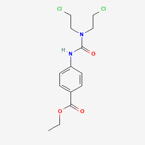 Ethyl 4-{[bis(2-chloroethyl)carbamoyl]amino}benzoate