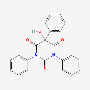 2,4,6(1H,3H,5H)-Pyrimidinetrione, 5-hydroxy-1,3,5-triphenyl-