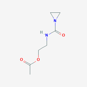 2-[(Aziridine-1-carbonyl)amino]ethyl acetate