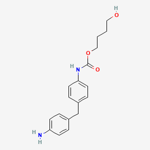 4-Hydroxybutyl {4-[(4-aminophenyl)methyl]phenyl}carbamate