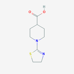 molecular formula C9H14N2O2S B1434341 1-(4,5-Dihydrothiazol-2-yl)piperidine-4-carboxylic acid CAS No. 1546990-94-6