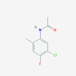 molecular formula C9H9ClFNO B1434355 N-(5-氯-4-氟-2-甲基苯基)乙酰胺 CAS No. 1434142-01-4