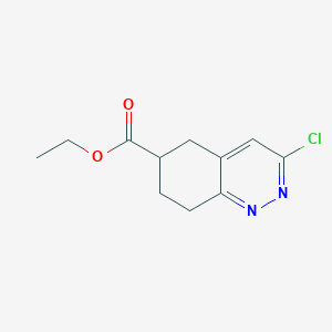 molecular formula C11H13ClN2O2 B1434364 Ethyl 3-chloro-5,6,7,8-tetrahydrocinnoline-6-carboxylate CAS No. 1955514-47-2