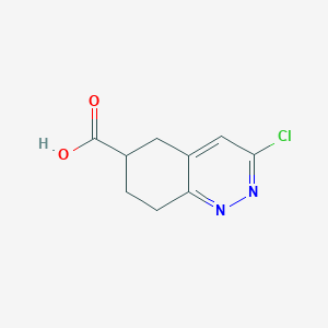 molecular formula C9H9ClN2O2 B1434365 3-Chloro-5,6,7,8-tetrahydrocinnoline-6-carboxylic acid CAS No. 1934662-24-4