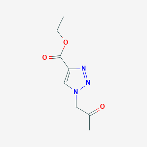 molecular formula C8H11N3O3 B1434382 1-(2-氧代丙基)-1H-1,2,3-三唑-4-羧酸乙酯 CAS No. 1370595-95-1