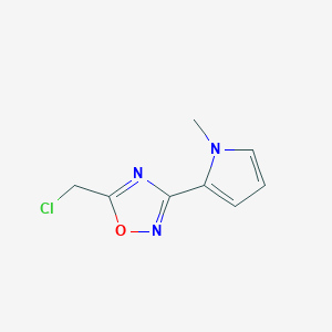 molecular formula C8H8ClN3O B1434409 5-(氯甲基)-3-(1-甲基-1H-吡咯-2-基)-1,2,4-恶二唑 CAS No. 1934645-32-5