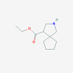 molecular formula C11H19NO2 B1434414 2-氮杂螺[4.4]壬烷-4-羧酸乙酯 CAS No. 1594591-18-0