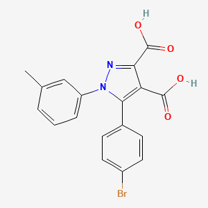 1h-pyrazole-3,4-dicarboxylic Acid, 1-(3-methylphenyl)-5-(4-bromophenyl)-