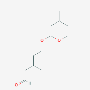 3-methyl-5-(4-methyloxan-2-yl)oxypentanal