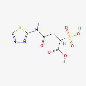 Butanoic acid, 4-oxo-2-sulfo-4-(1,3,4-thiadiazol-2-ylamino)-