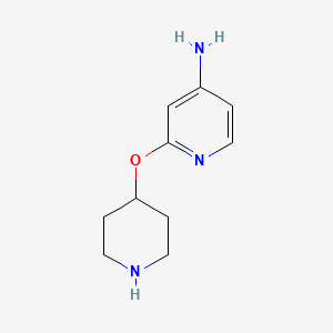B1434437 2-(Piperidin-4-yloxy)pyridin-4-amine CAS No. 1935525-74-8