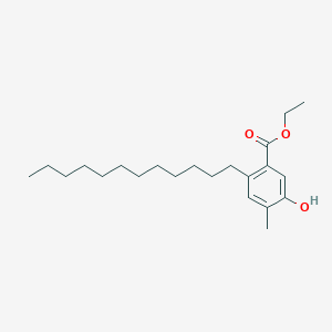 Ethyl 2-dodecyl-5-hydroxy-4-methylbenzoate