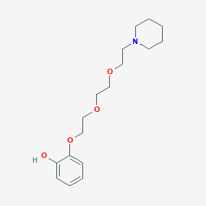 2-(2-{2-[2-(Piperidin-1-YL)ethoxy]ethoxy}ethoxy)phenol